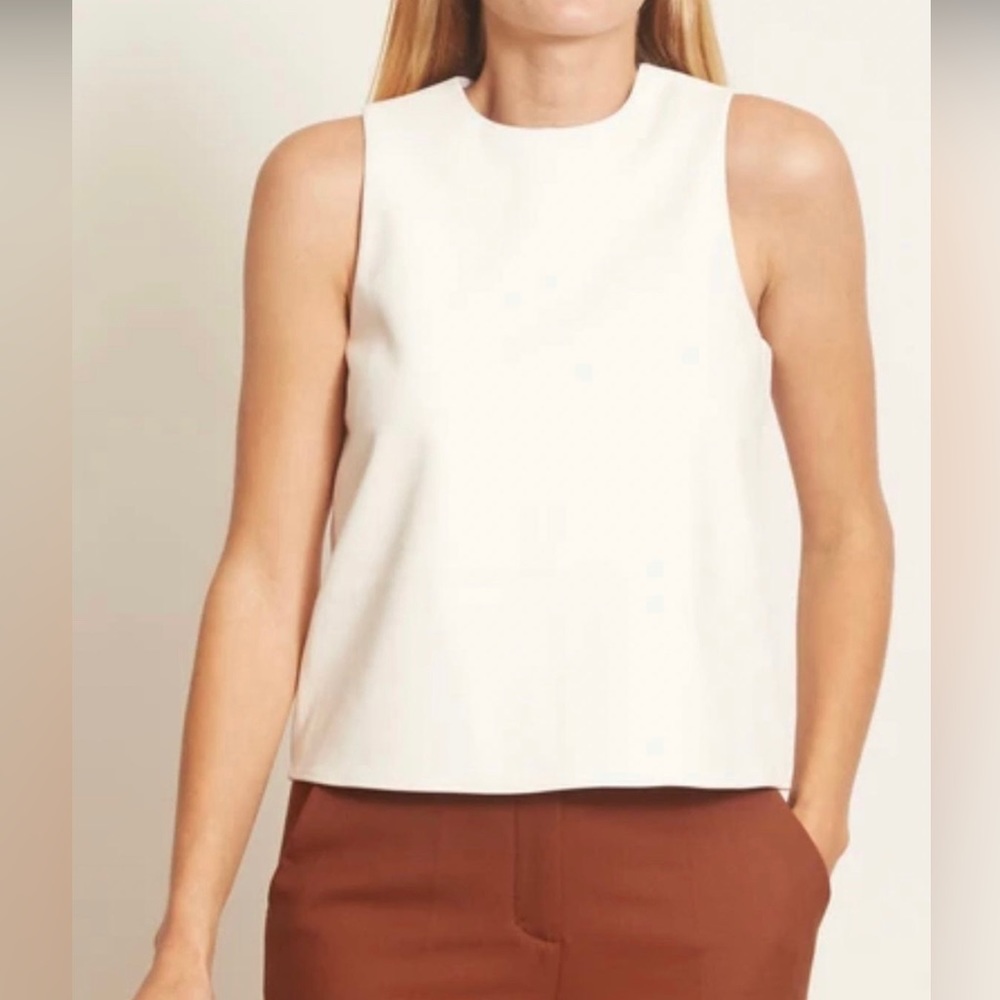 Tibi vegan leather shell. NWOT. Size 6